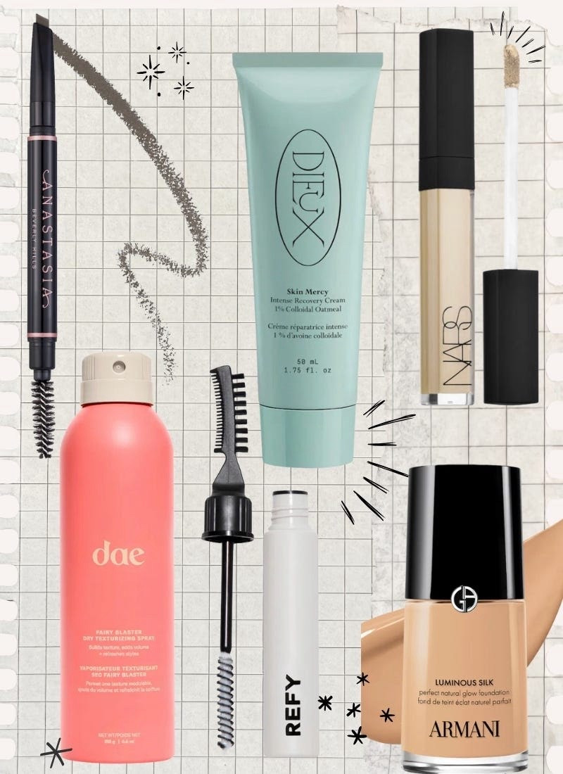 The products doing the heavy lifting in my routine right now.
Brows, glow, skin, and a little texture for the hair — nothing extra, just really good staples. 

#LTKBeauty #LTKmorningroutine #LTKgrwm