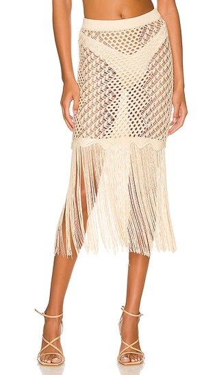 Ipanema Crochet Skirt in Ivory | Revolve Clothing (Global)