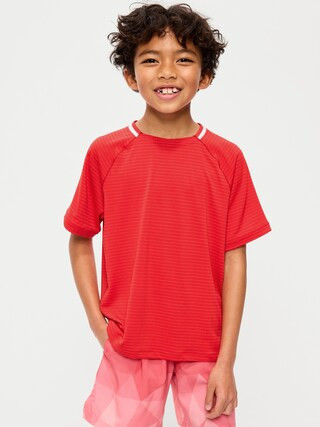 Short-Sleeve Textured Mesh Performance T-Shirt for Boys | Old Navy (US)