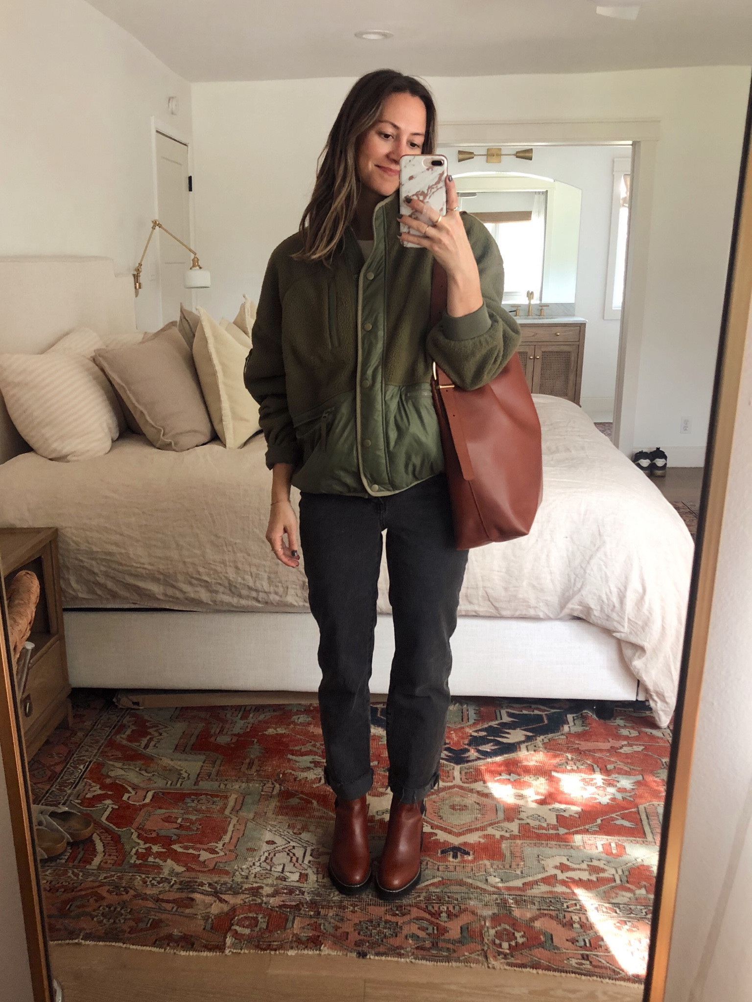 LTK20 for 20% off at Madewell, this weekend only!✨Small in jacket (sooo soft, more colors too), jeans fit TTS (using a rubber band for a 20 week bump), this bag is a must from the new Essentials Collection.😍👌

#LTKfindsunder100 #LTKsalealert #LTKxMadewell