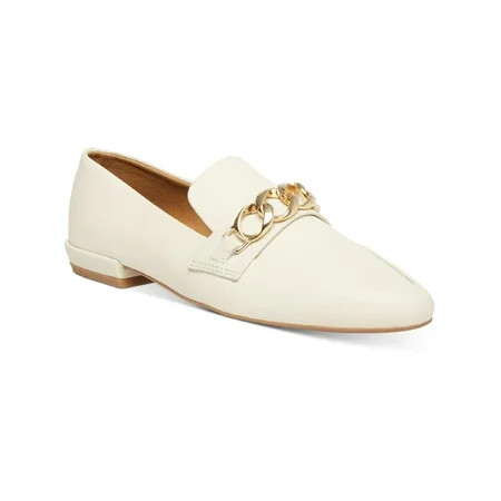 Steven New York Womens Hersch Leather Chain Loafers White 5 Medium (B M) | Walmart (US)