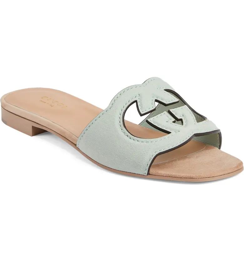 Interlocking-G Cutout Slide Sandal (Women) | Nordstrom