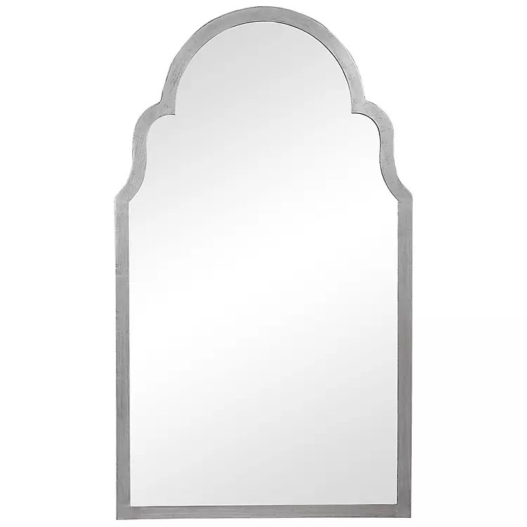 Silver Leaf Iron Arch Top Mirror | Kirkland's Home