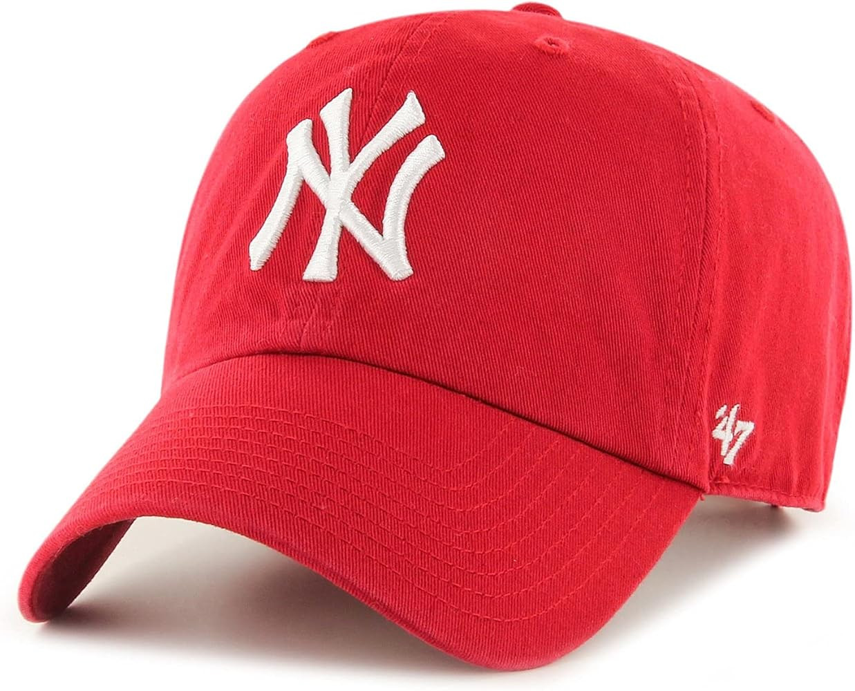 MLB New York Yankees Men's '47 Brand Clean Up Cap, Red, One-Size | Amazon (US)