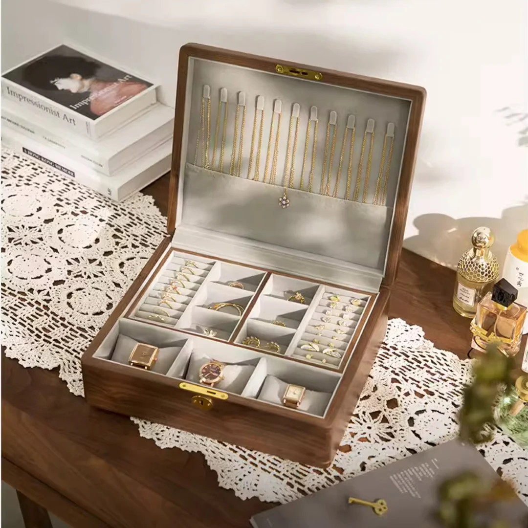 Engrave Walnut Wood Jewellry Box for Women,high-quality Jewelry Box,necklace Watch Organizer Stor... | Etsy (US)