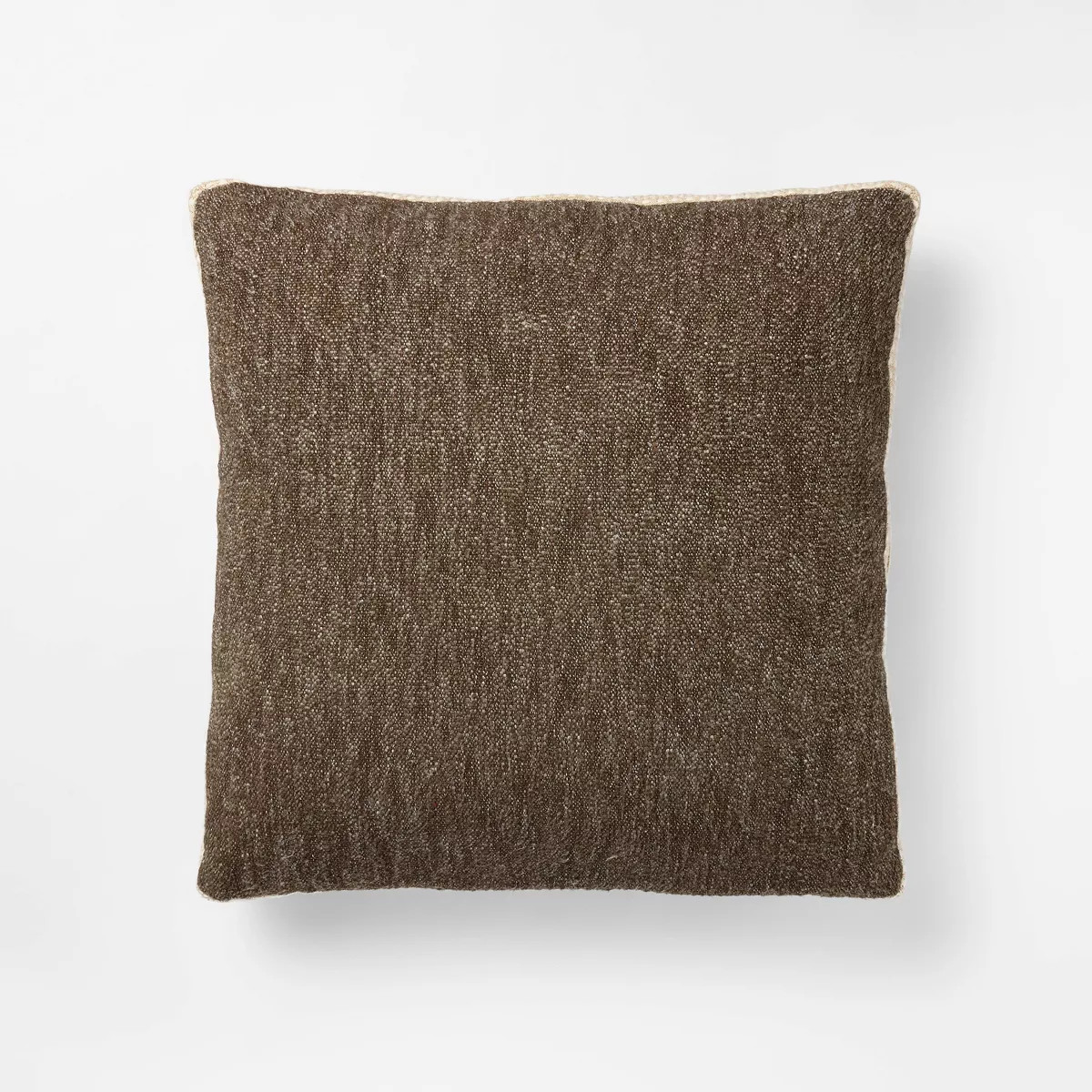 Oversized Boucle Square Throw Pillow Dark Brown - Threshold™ designed with Studio McGee | Target