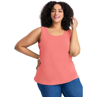Avenue Basic Layering Tank - 18, Sweet Coral | Target