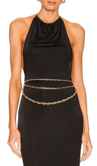 Heartless Chain Belt in Gold | Revolve Clothing (Global)