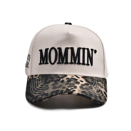 Mommin Trucker Hat | Vintage Two-Tone Women's Baseball Cap, Adjustable Size Mommin Cap,Dame Day Hat,Outdoor and Daily use,Mama Birthday Gift,Christmas GiftF Leopard | Amazon (US)