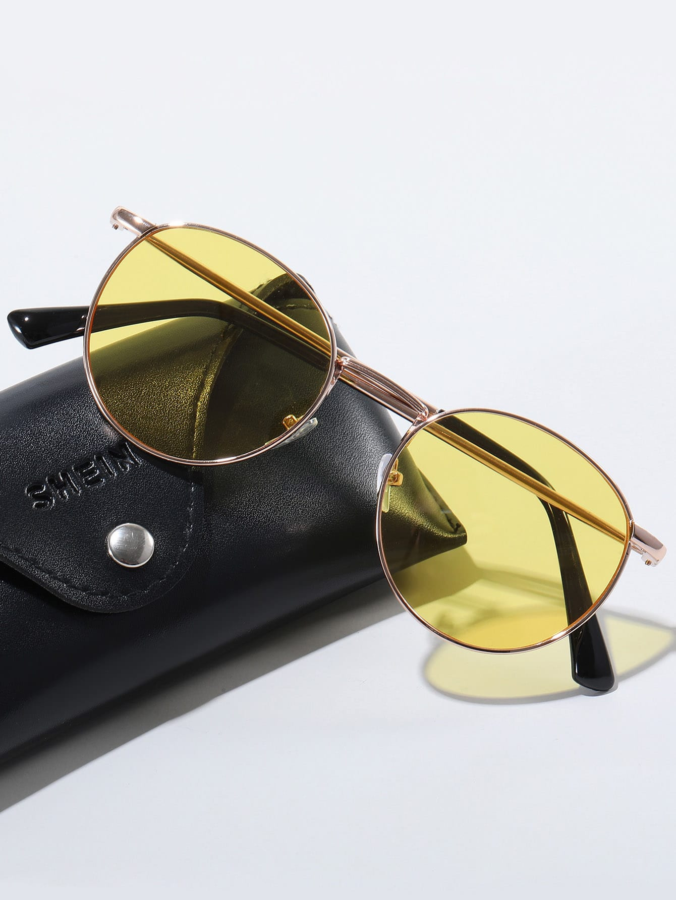 Men Round Frame Fashion Glasses | SHEIN
