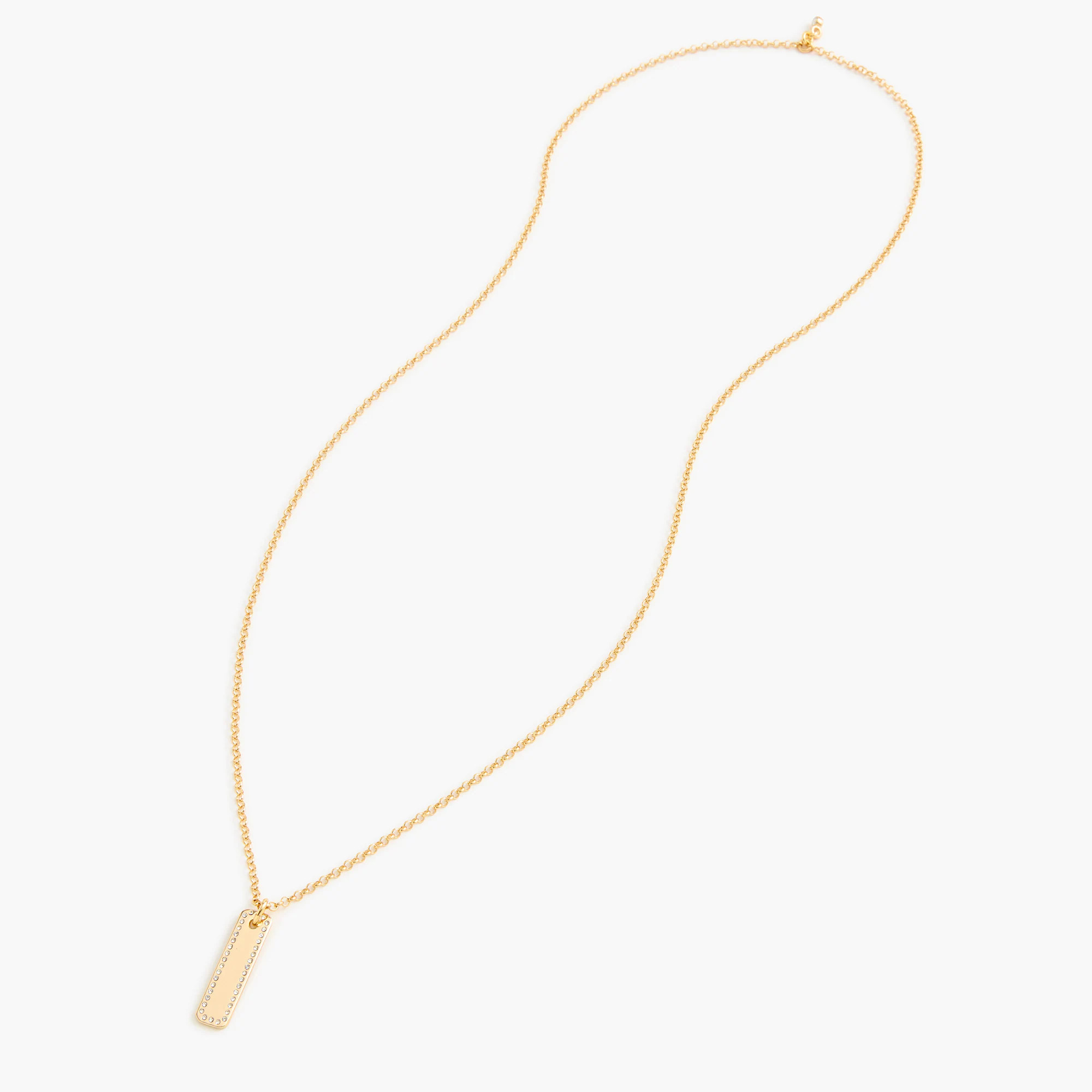 Long charm pendant necklace | J.Crew Factory
