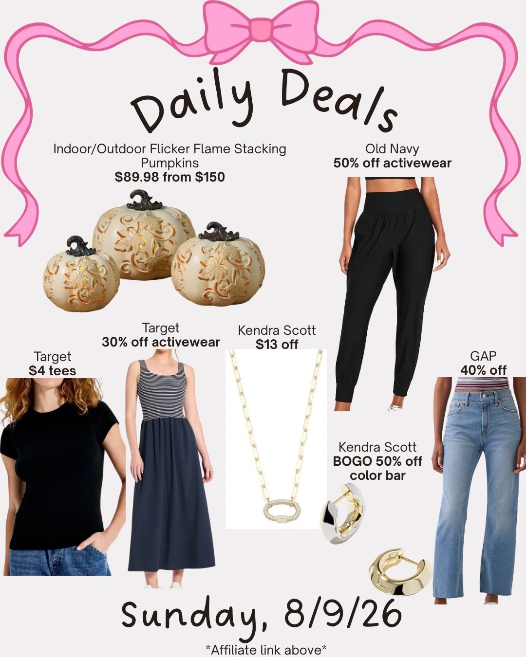 Daily deals

#LTKSaleAlert #LTKSeasonal #LTKMidsize