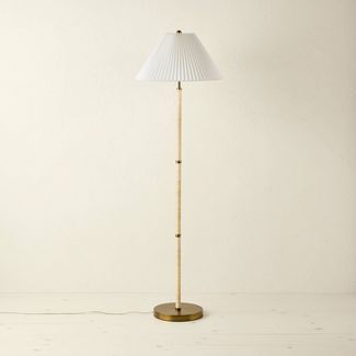Rattan Wrapped Floor Lamp Brown (Includes LED Light Bulb) - Opalhouse™ designed with Jungalow... | Target