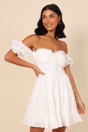 Cali Mini Dress - White | Petal & Pup (US)