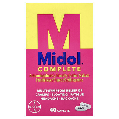 Midol, Complete, 40 Caplets | iHerb