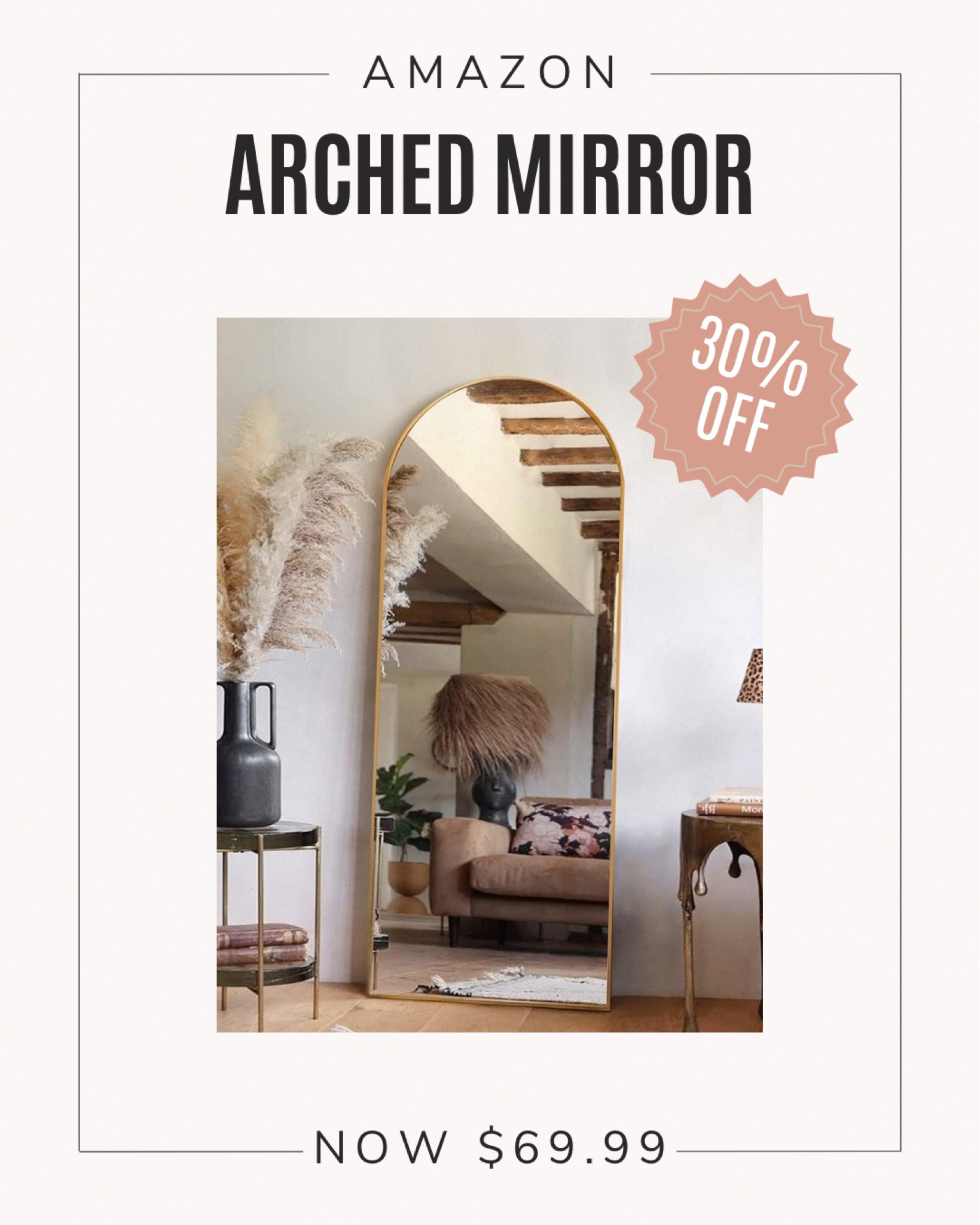 65” x 22” Gold Full Body Mirror on sale now!

#LTKfindsunder100 #LTKsalealert #LTKhome