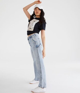 '90s Super High-Rise Baggy Carpenter Jean | Aeropostale