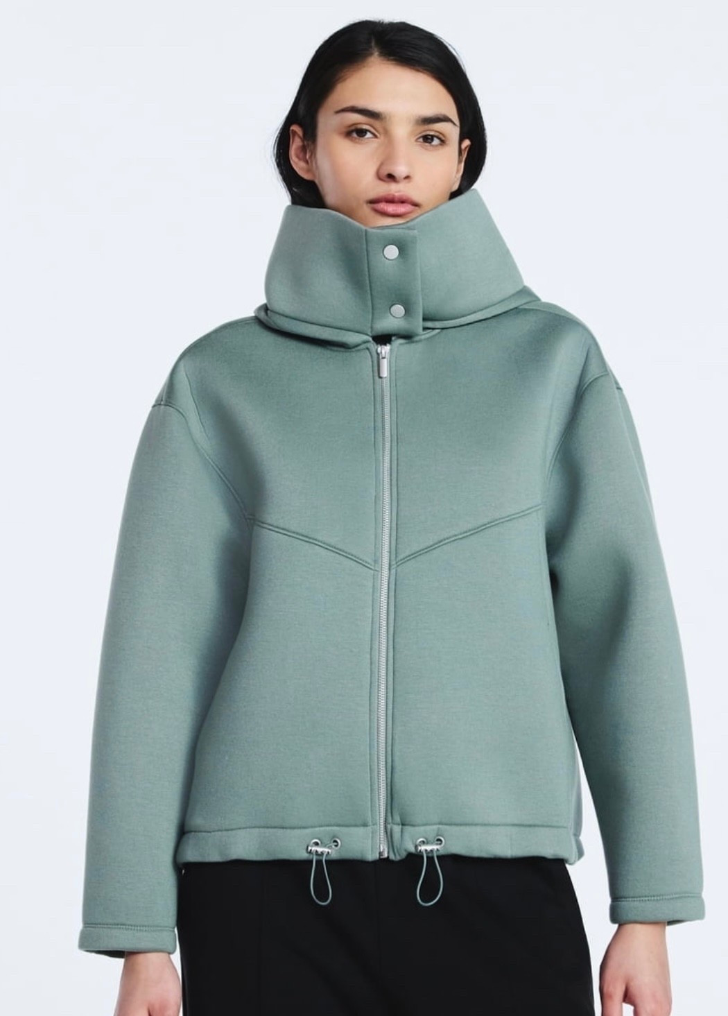 Walmart funnel neck neoprene oversized jacket perfect for Spring on sale! 

#LTKSaleAlert #LTKfitnessgoals #LTKmomlife