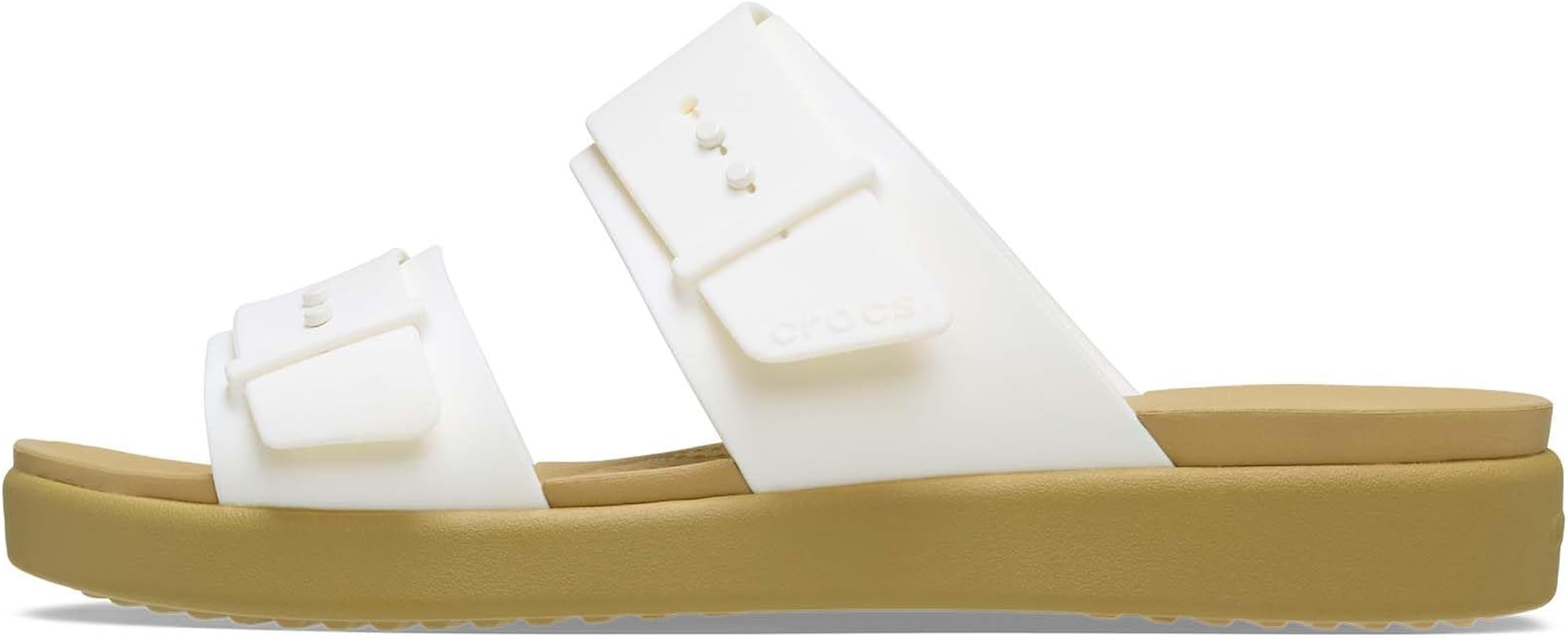 Crocs Women's Brooklyn Buckle Low Sandals | Amazon (US)