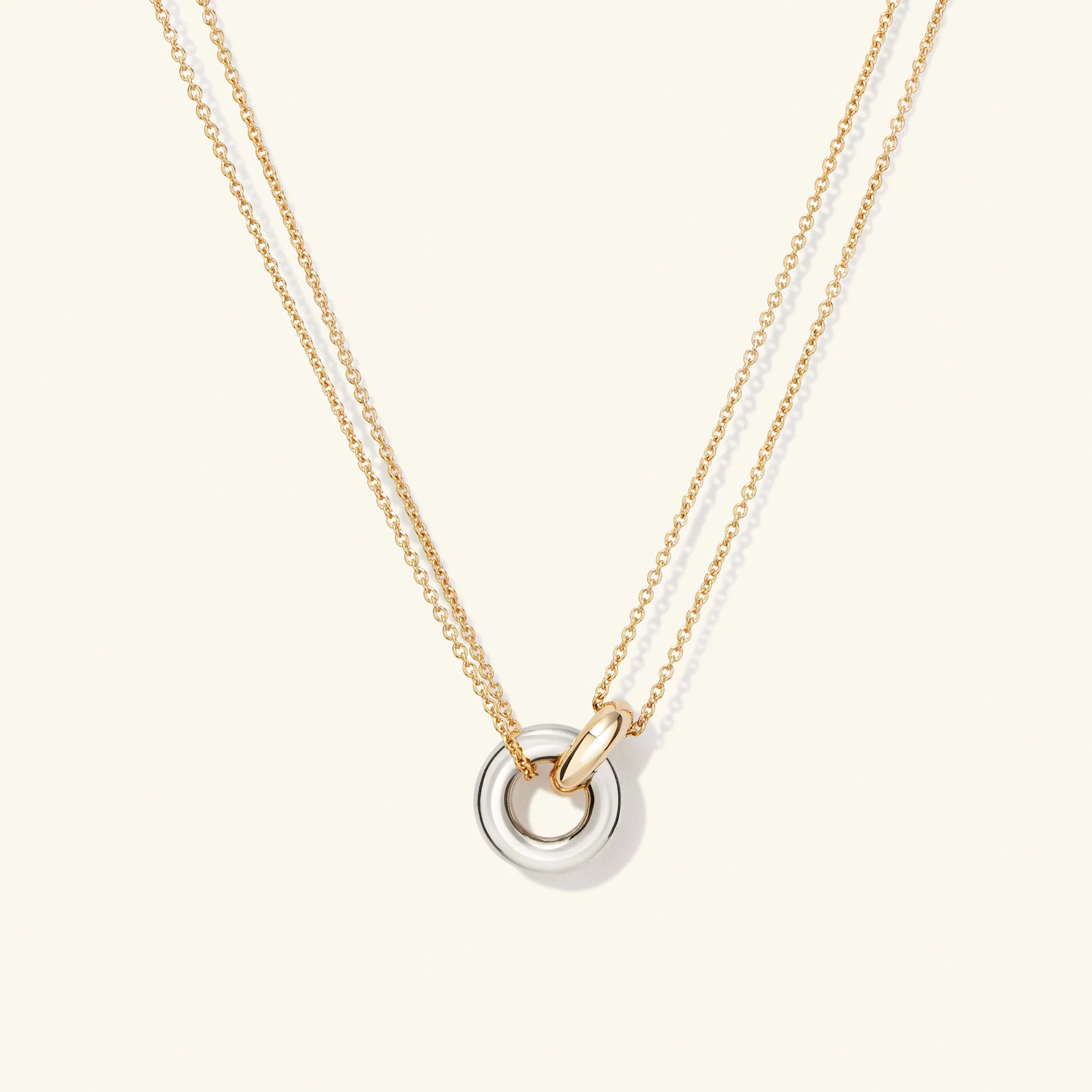 Linked Two-Tone Necklace | Mejuri Fine Crew