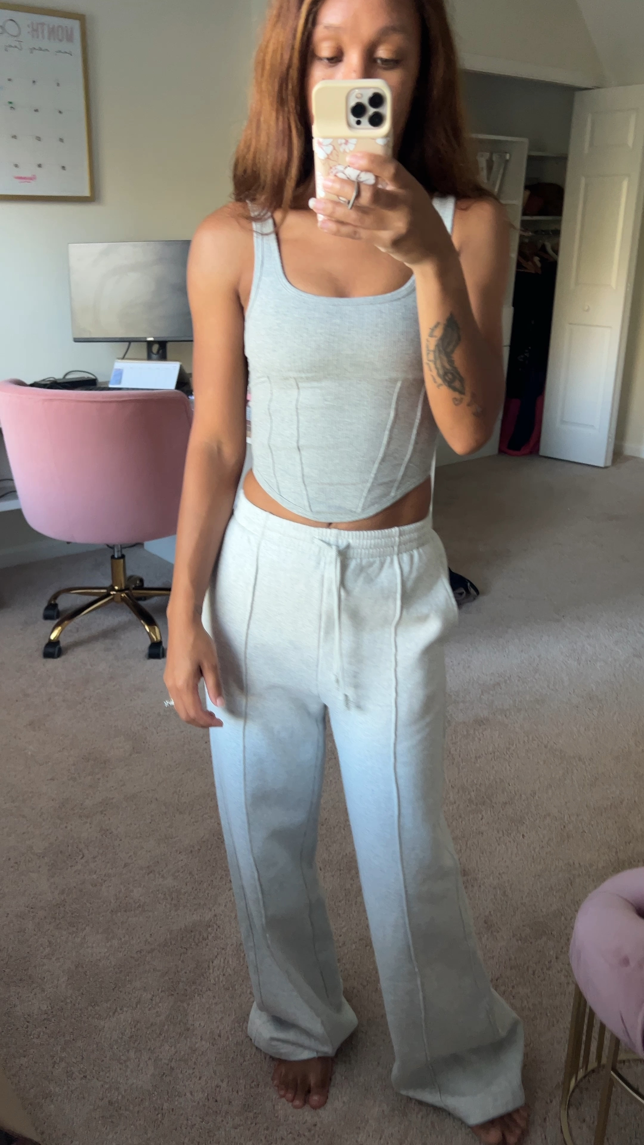 Loungewear | winter outfit | winter loungewear | corset loungewear | cotton corset | wide leg sweatpants | vs pink 

#LTKVideo #LTKfindsunder50 #LTKSeasonal