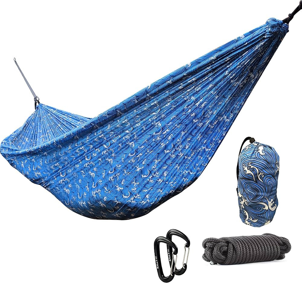 RALLT Camping Hammock & Carabiners - Portable Set Includes Durable Hammock Made w/Ripstop Parachu... | Amazon (US)