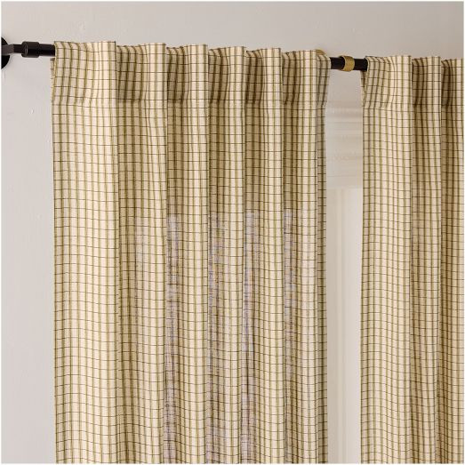 Gingham Curtain | West Elm (US)