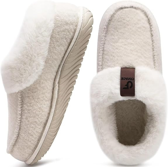 COFACE Hausschuhe Damen Kuschel Geschlossen Winter Pantoffeln Frauen Warme Flauschige Plüsch Fil... | Amazon (DE)