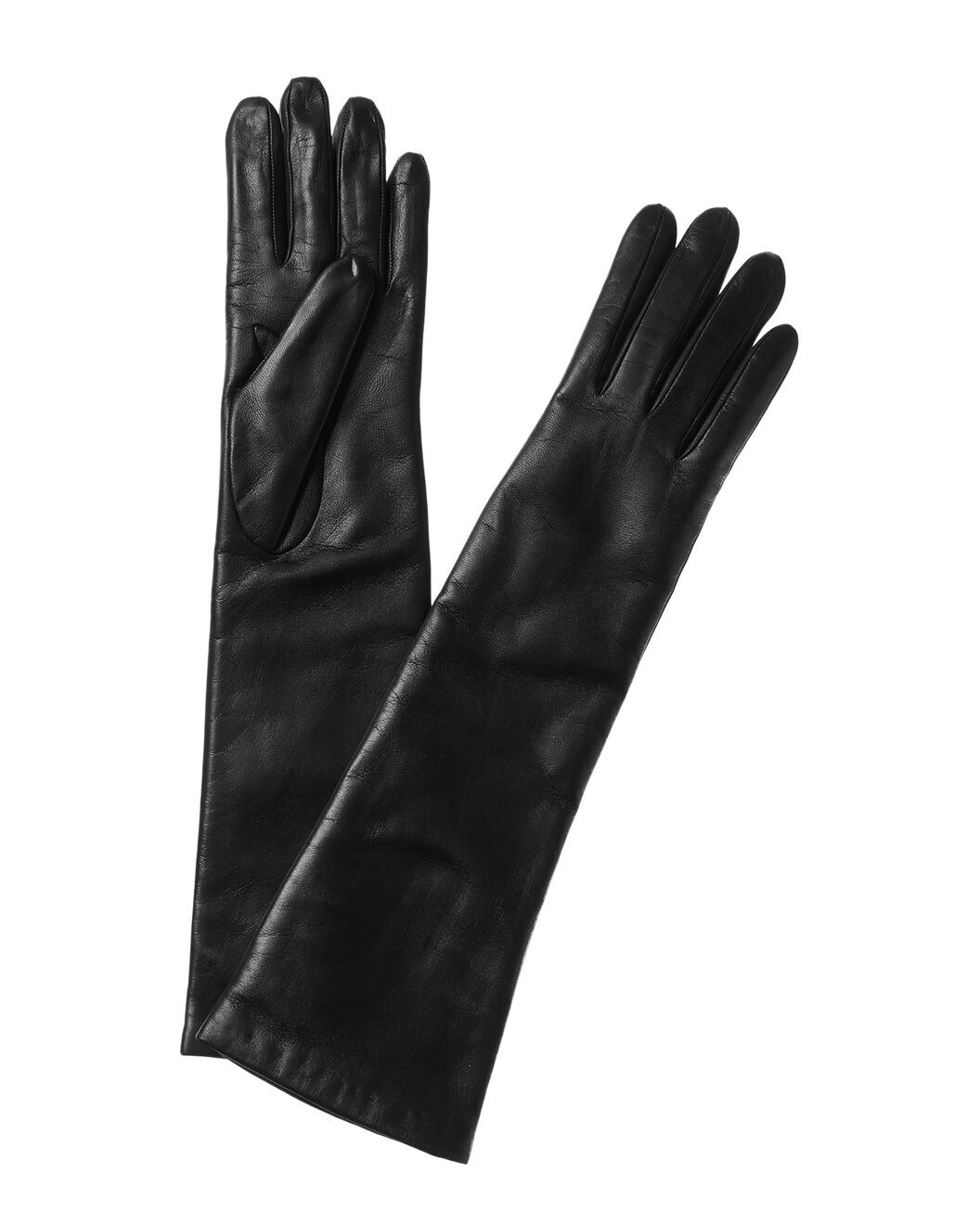 Long Cashmere-Lined Leather Gloves | Gilt & Gilt City