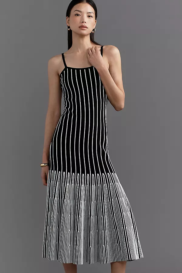 By Anthropologie Strapless Sweater Midi Dress | Anthropologie (US)