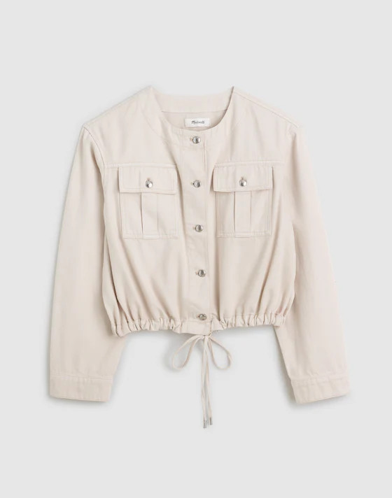 Drawstring Utility Jacket in Airy Denim | Madewell