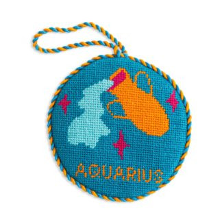 Aquarius Needlepoint Zodiac Ornament | Bloomingdale's (US)