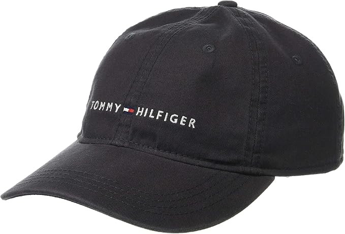 Tommy Hilfiger Mens Cotton Logo Adjustable Baseball Cap | Amazon (US)