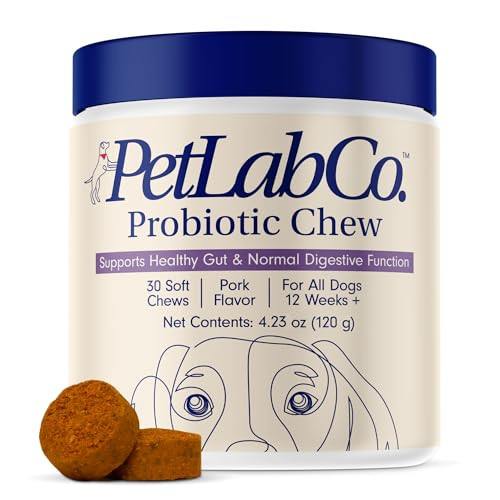 PetLab Co. Probiotics for Dogs, Support Gut Health, Occasional Diarrhea, Digestive Health & Seasonal Allergies - Pork Flavor - 30 Soft Chews - Packaging May Vary | Amazon (US)