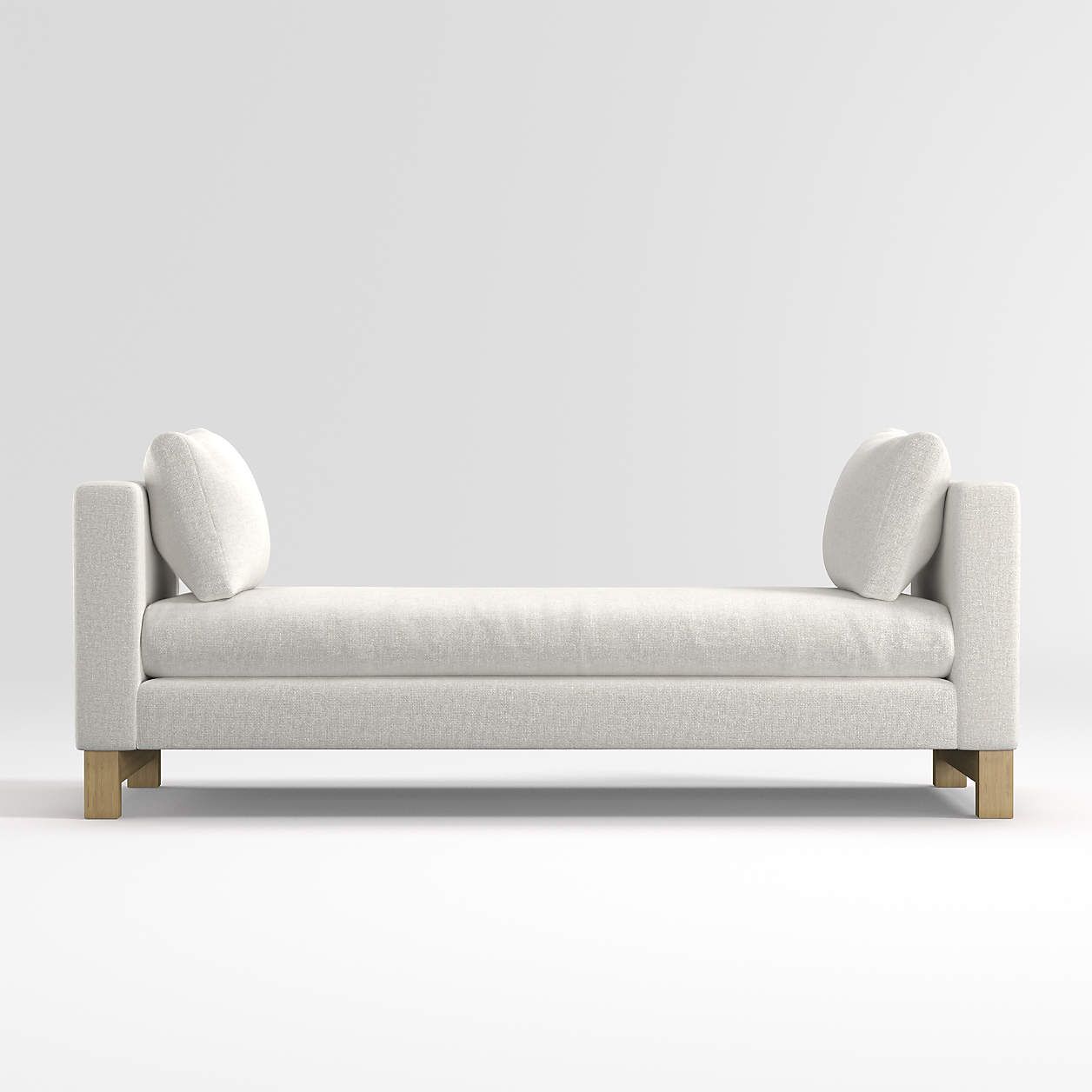 Pacific Daybed with Wood Legs + Reviews | Crate & Barrel | Crate & Barrel