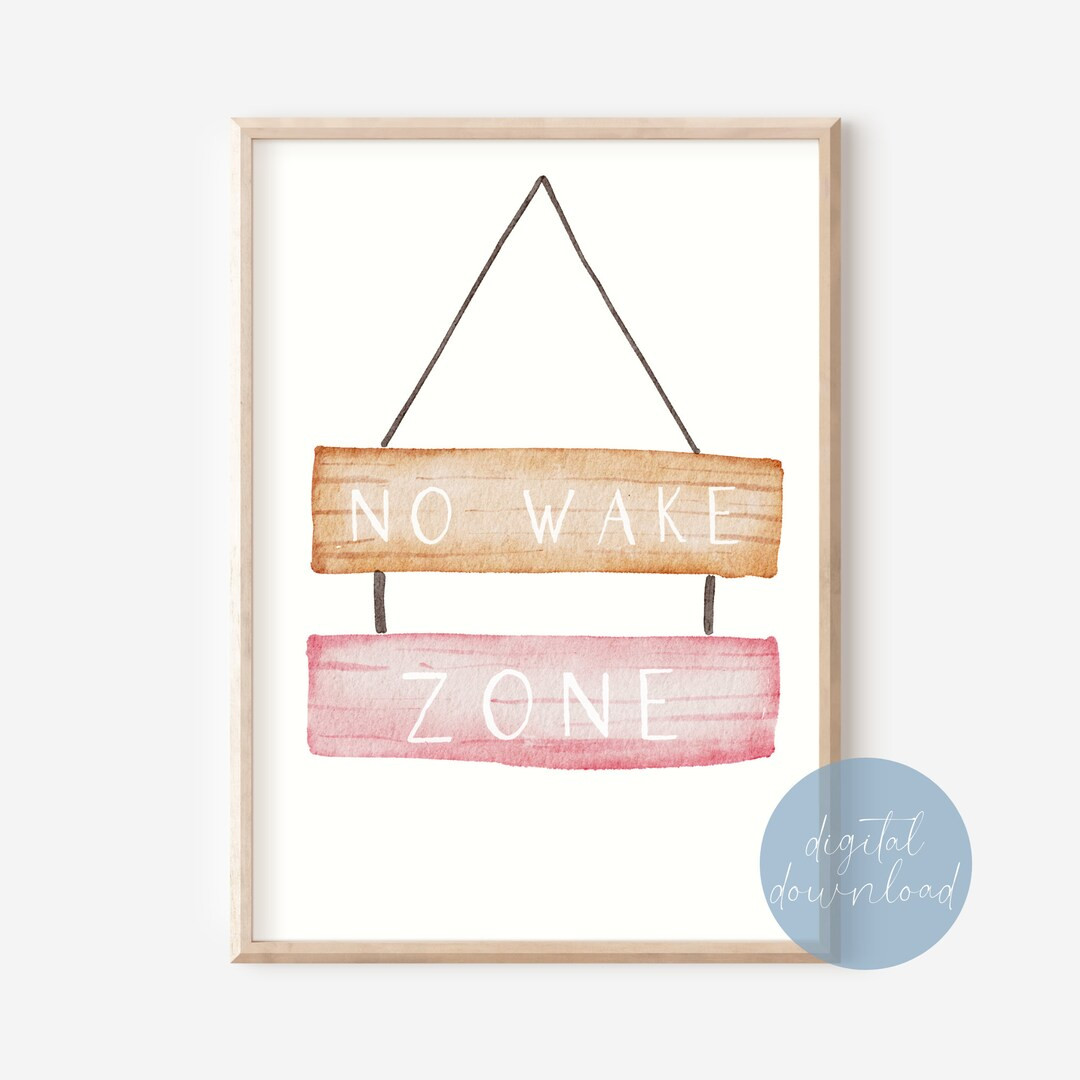 No Wake Zone Print Digital Download | Surf Nursery Decor | Beachy Nursery Decor | Nautical Nurser... | Etsy (US)