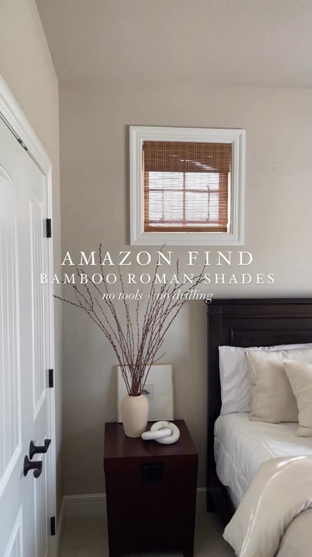 These Bamboo Roman Shades I found on Amazon are exactly what these windows needed! The best part? NO TOOLS were needed for installing 🚫🛠️

#LTKHome #LTKVideo #LTKFindsUnder100