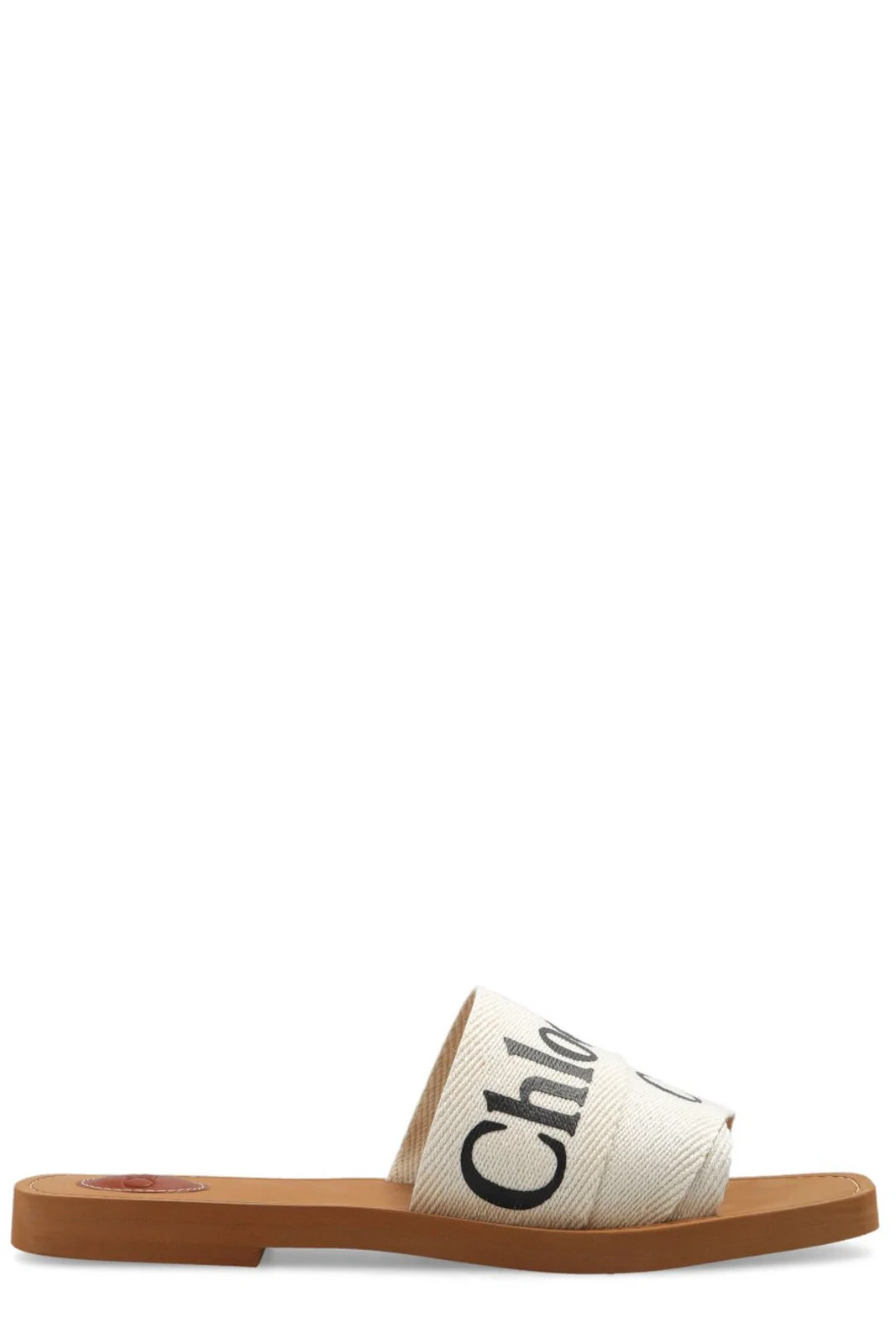 Chloé Logo Printed Slip-On Sandals | Cettire Global