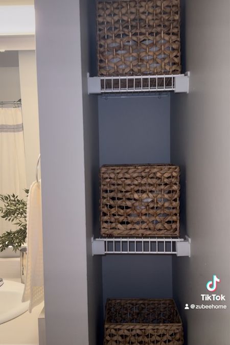 Shelf baskets 🧺 #shelves #basket #decorativebasket #shelfdecor

#LTKHome