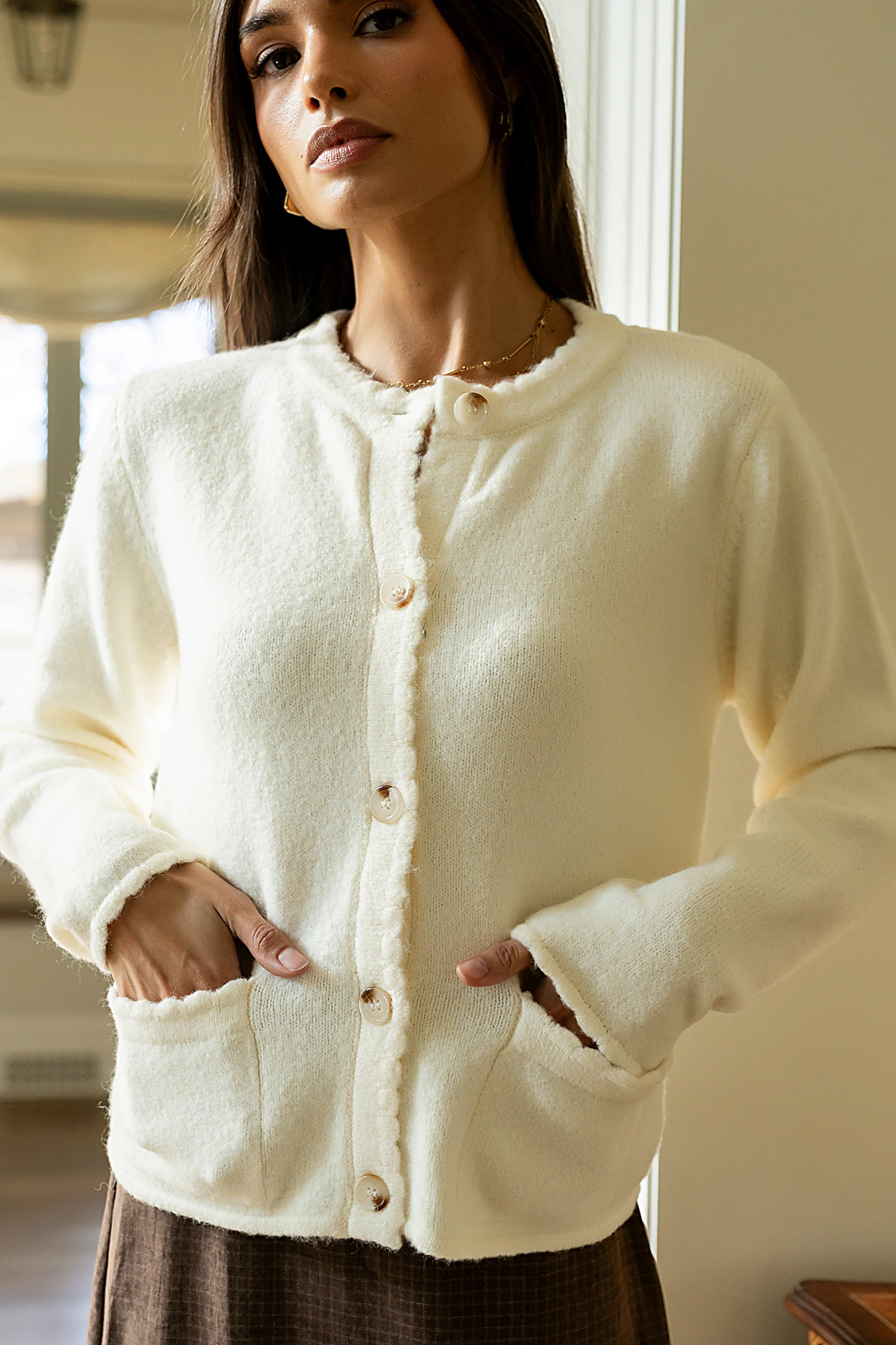 Brittany Button Up Sweater | Böhme US