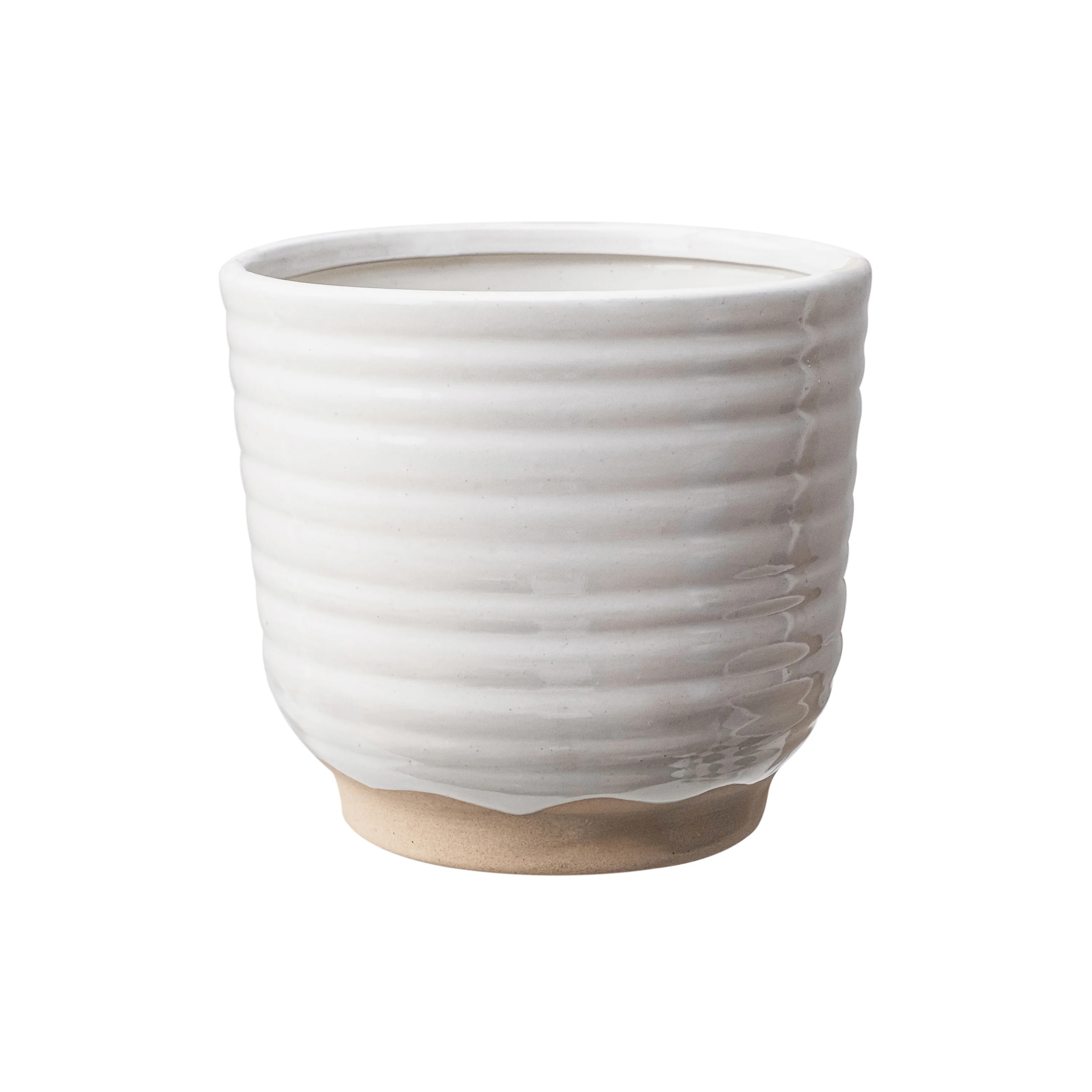 Better Homes & Gardens 6.5 inch White Katie Ceramic Planter Pot - Walmart.com | Walmart (US)