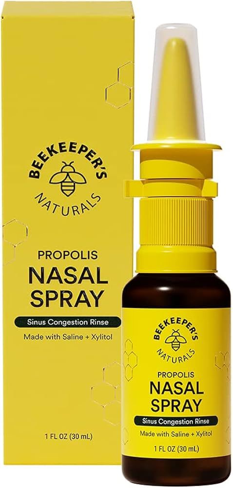 Beekeeper's Naturals Nasal Spray for Adults with Propolis, Xylitol & Saline, Clears Nasal Congest... | Amazon (US)