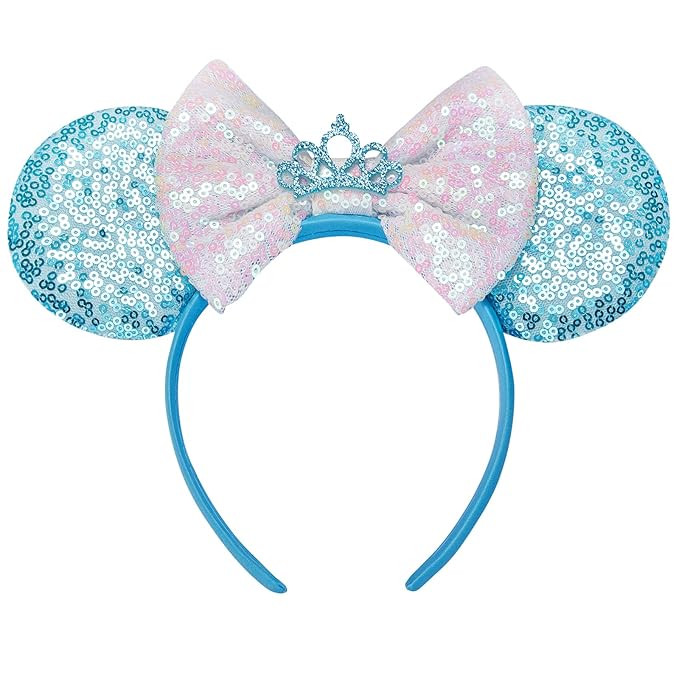FANYITY Mouse Ears, Sequin Mouse Ears Headband for Boys Girls Women halloween&Disney Trip (Blue C... | Amazon (US)