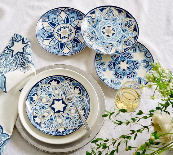 Hanukkah Stoneware Dinnerware Collection | Pottery Barn (US)