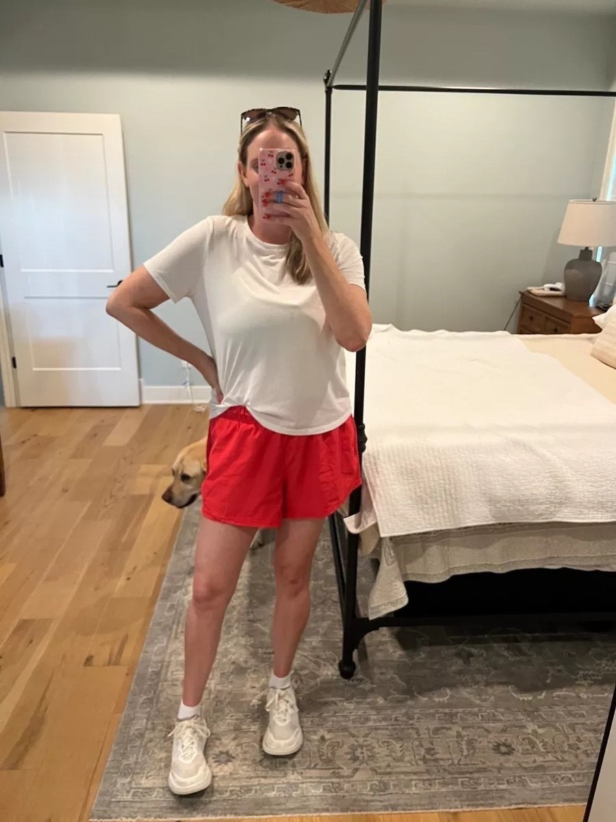 Fave workout shorts and top!#LTKStyleTip