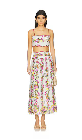 Tashi Midi Dress in Multi | Revolve Clothing (Global)