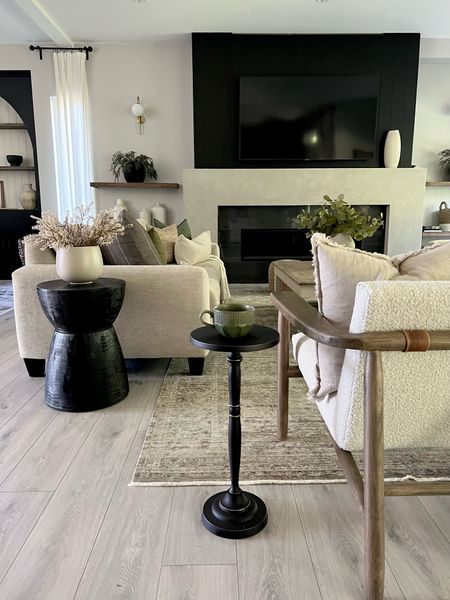 Accent tables in my living room. I love our small drink table: something that is so handy..it literally gets moved around to whoever needs it😆
Modern organic, home decor, furniture 

#LTKhome #LTKfamily #LTKFind