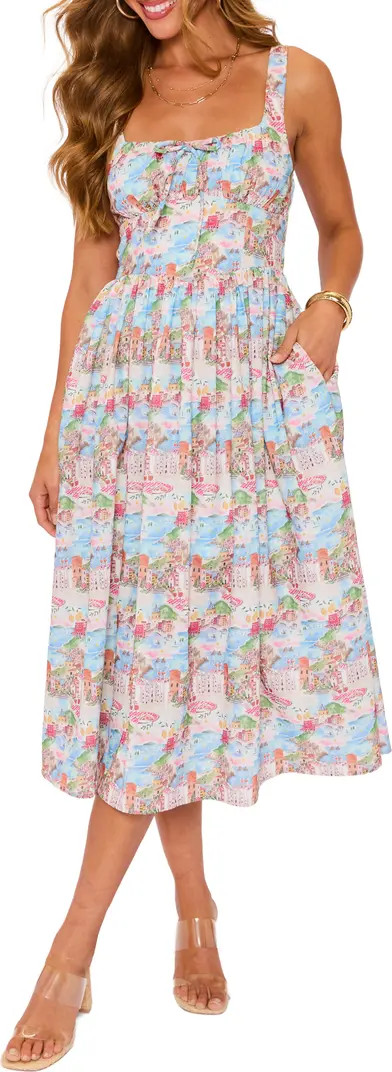 VICI Collection Delilah Landscape Print Midi Dress | Nordstrom | Nordstrom