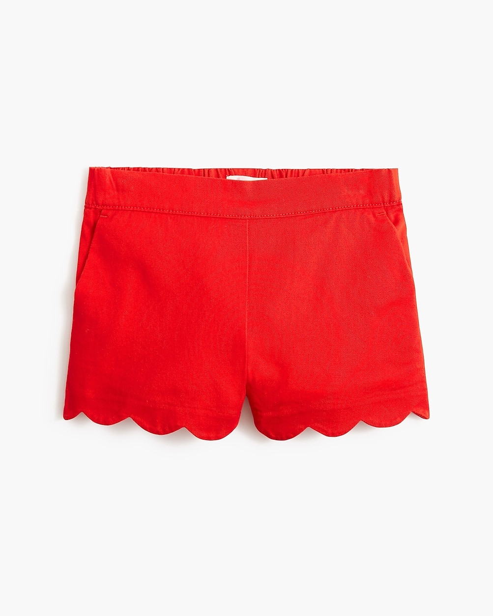 Girls' scallop-hem pull-on short | J.Crew Factory