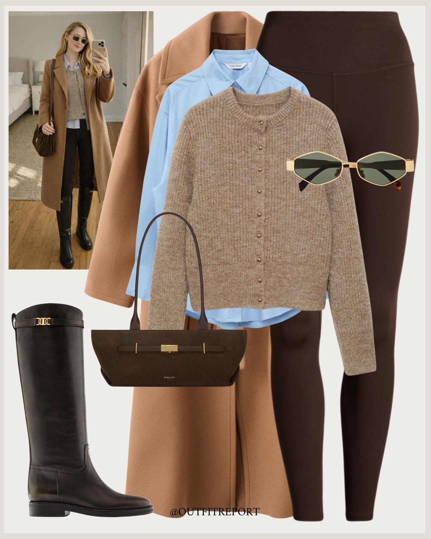 Brown legging outfit

#LTKeurope #LTKstyletip #LTKspring
